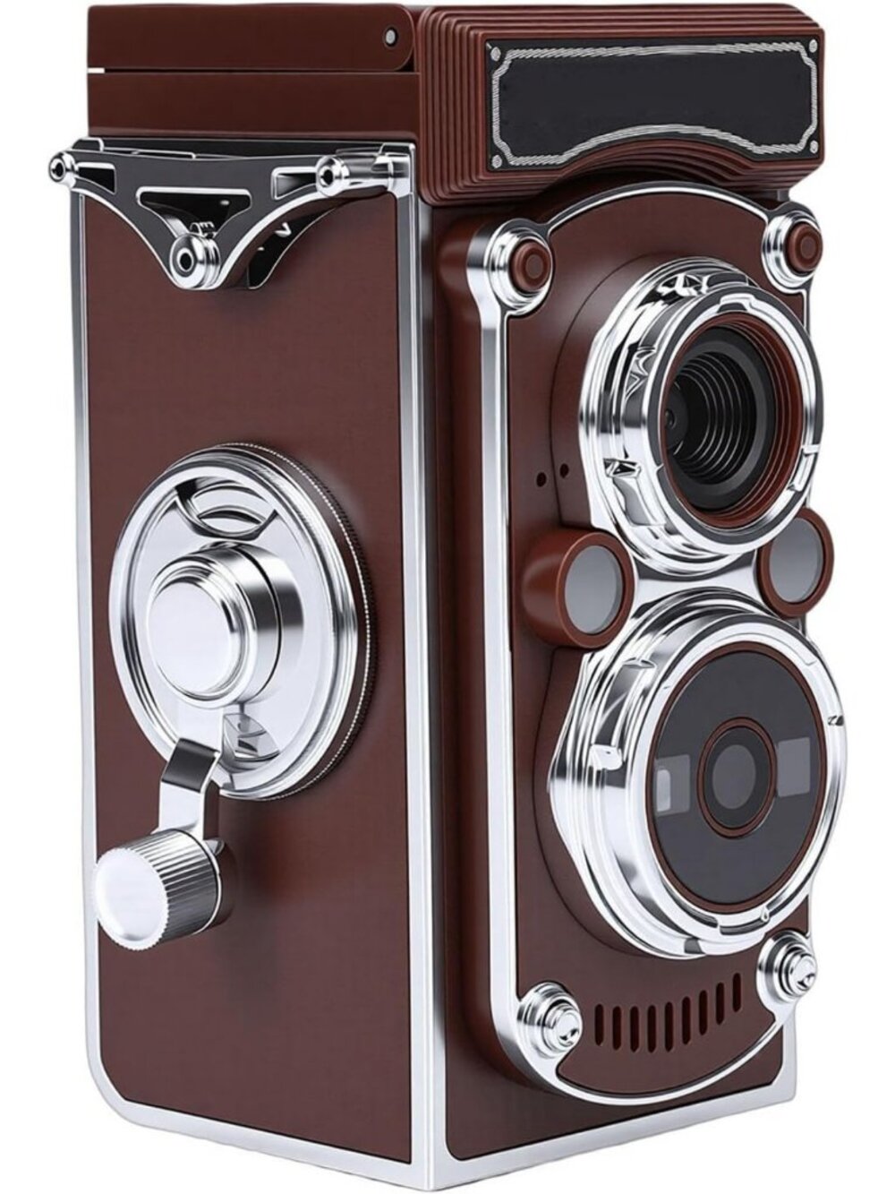 Vintage 24MP Digital Camera with 2.7K Video, 180° Flip Screen for Travel & Daily